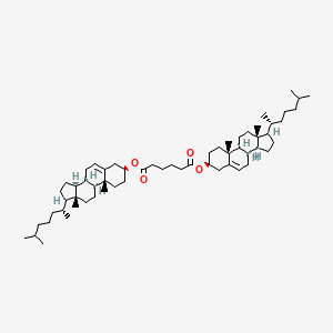 bis[(3S,8S,9S,10R,13R,14S,17R)-10,13-dimethyl-17-[(2R)-6-methylheptan-2-yl]-2,3,4,7,8,9,11,12,14,15,16,17-dodecahydro-1H-cyclopenta[a]phenanthren-3-yl] hexanedioate