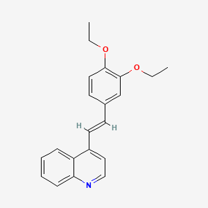 4-(2-(3,4-Diethoxyphenyl)vinyl)quinoline