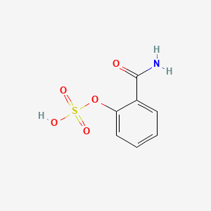 molecular formula C7H7NO5S B12665388 2-(Sulfooxy)benzamide CAS No. 13586-98-6