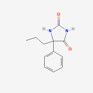 B1266540 5-Phenyl-5-propylimidazolidine-2,4-dione CAS No. 5394-37-6