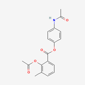 4-(Acetylamino)phenyl 3-methyl-o-acetylsalicylate