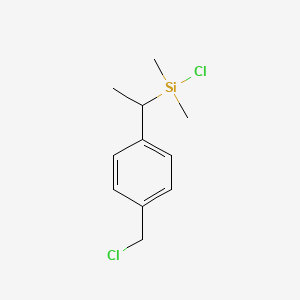 Chloro[1-[4-(chloromethyl)phenyl]ethyl]dimethylsilane