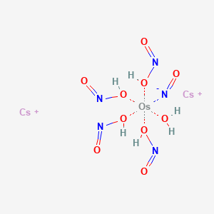 Dicesium hydroxytetrakis(nitrito-N)nitrosylosmate(2-)