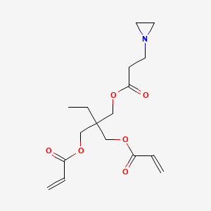 2,2-Bis(((1-oxoallyl)oxy)methyl)butyl aziridine-1-propionate