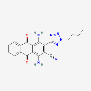 1,4-Diamino-2-(2-butyltetrazol-5-YL)-3-cyanoanthraquinone