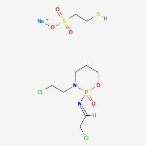 sodium;(E)-2-chloro-N-[3-(2-chloroethyl)-2-oxo-1,3,2lambda5-oxazaphosphinan-2-yl]ethanimine;2-sulfanylethanesulfonate