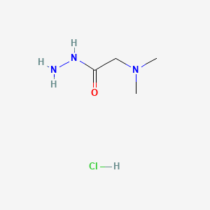 molecular formula C4H12ClN3O B1266566 2-(Dimethylamino)acetohydrazide hydrochloride CAS No. 539-64-0