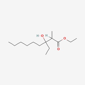 Ethyl 3-ethyl-3-hydroxy-2-methylnonan-1-oate