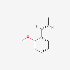 molecular formula C10H12O B12665700 (E)-1-Methoxy-2-(1-propenyl)benzene CAS No. 2077-36-3