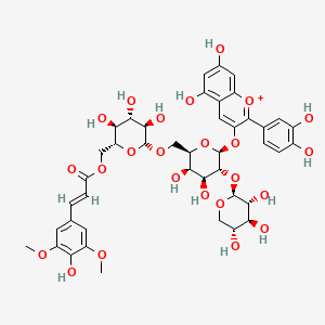 Cyanidin 3-xylosyl(sinapoylglucosyl)galactoside