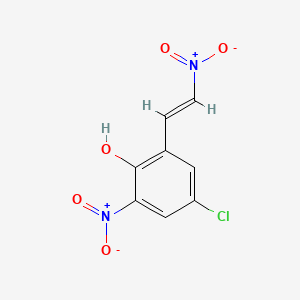 Phenol, 4-chloro-2-nitro-6-(2-nitroethenyl)-