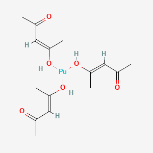 molecular formula C15H24O6Pu B12665802 Tris(pentane-2,4-dionato-O,O')plutonium CAS No. 55230-56-3