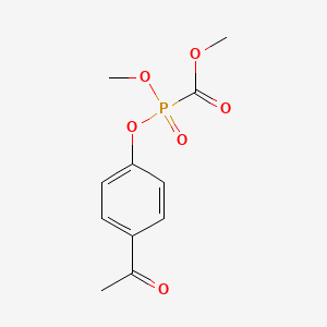 Phosphinecarboxylic acid, (4-acetylphenoxy)methoxy-, methyl ester, oxide