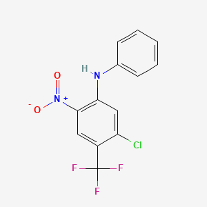 Benzenamine, 5-chloro-2-nitro-N-phenyl-4-(trifluoromethyl)-