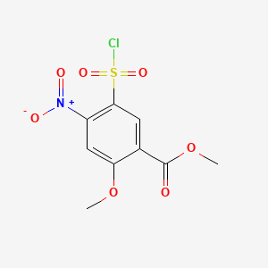 Methyl 5-(chlorosulphonyl)-4-nitro-o-anisic