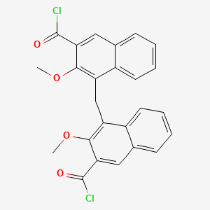 4,4'-Methylenebis(3-methoxynaphthalene-2-carbonyl chloride)