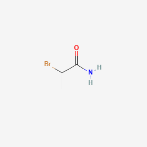 molecular formula C3H6BrNO B1266602 2-溴丙酰胺 CAS No. 5875-25-2
