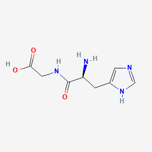 molecular formula C8H12N4O3 B1266603 组氨酸甘氨酸 CAS No. 2578-58-7