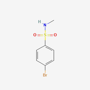 molecular formula C7H8BrNO2S B1266604 苯磺酰胺，对溴-N-甲基- CAS No. 703-12-8