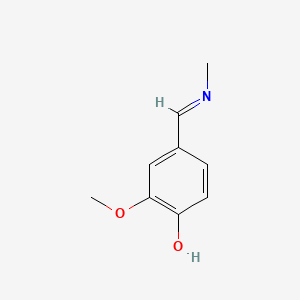 2-Methoxy-4-[(methylimino)methyl]phenol