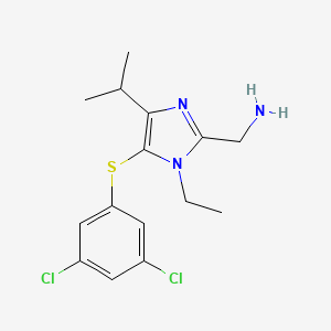 2-Aminomethyl-5-(3,5-dichlorophenylthio)-1-ethyl-4-isopropyl-1H-imidazole