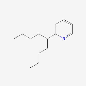 molecular formula C14H23N B1266628 吡啶，2-(1-丁基戊基)- CAS No. 2961-49-1