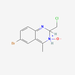 6-Bromo-2-(chloromethyl)-4-methyl-2,3-dihydroquinazoline 3-oxide