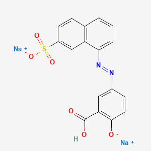 5-((7-Sulpho-1-naphthyl)azo)salicylic acid, sodium salt