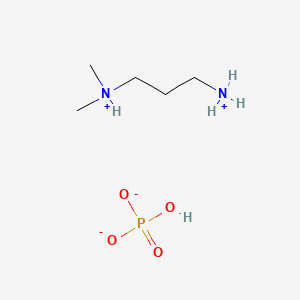 molecular formula C5H17N2O4P B12666394 3-Ammoniopropyl(dimethyl)ammonium hydrogen phosphate CAS No. 94135-62-3