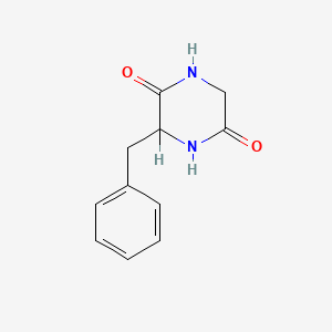 molecular formula C11H12N2O2 B1266644 3-苄基哌嗪-2,5-二酮 CAS No. 5037-75-2