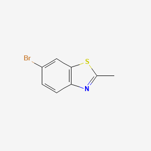 molecular formula C8H6BrNS B1266649 6-Bromo-2-methyl-1,3-benzothiazole CAS No. 5304-21-2