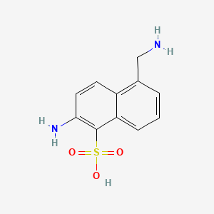 2-Amino-5-(aminomethyl)naphthalene-1-sulphonic acid