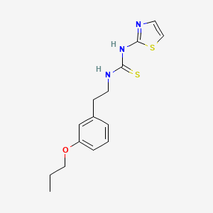 Thiourea, N-(2-(3-propoxyphenyl)ethyl)-N'-2-thiazolyl-