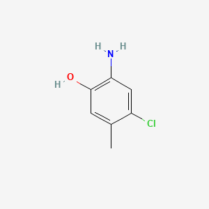 molecular formula C7H8ClNO B1266682 2-氨基-4-氯-5-甲基苯酚 CAS No. 53524-27-9