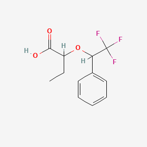 2-(2,2,2-Trifluoro-1-phenylethoxy)butyric acid