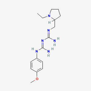 1-((1-Ethyl-2-pyrrolidinyl)methyl)-5-(4-methoxyphenyl)biguanide