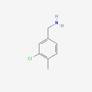molecular formula C8H10ClN B1266687 3-Chloro-4-methylbenzylamine CAS No. 67952-93-6