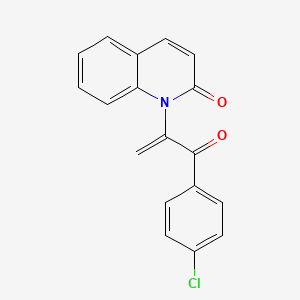 2(1H)-Quinolinone, 1-(1-(4-chlorobenzoyl)ethenyl)-