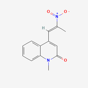 1-methyl-4-[(E)-2-nitroprop-1-enyl]quinolin-2-one