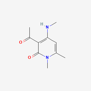 3-Acetyl-1,6-dimethyl-4-(methylamino)-2-pyridone