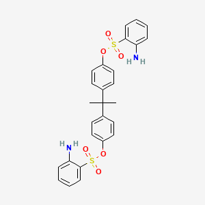 B1266690 Isopropylidenedi-1,4-phenylene bis(2-aminobenzenesulphonate) CAS No. 68015-60-1