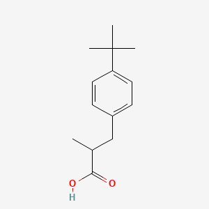 molecular formula C14H20O2 B1266692 3-(4-tert-Butylphenyl)-2-methylpropanoic acid CAS No. 66735-04-4
