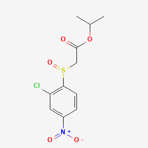 Acetic acid, ((2-chloro-4-nitrophenyl)sulfinyl)-, 1-methylethyl ester