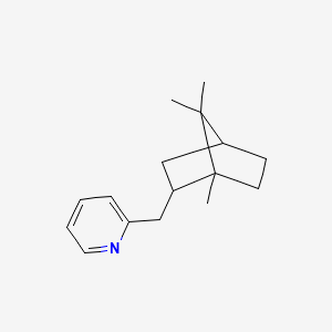 2-((1,7,7-Trimethylbicyclo(2.2.1)hept-2-yl)methyl)pyridine