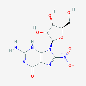 molecular formula C10H12N6O7 B126670 8-硝基鸟苷 CAS No. 337536-53-5