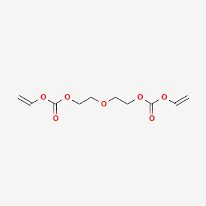 molecular formula C10H14O7 B12667009 Vinyl 9-oxo-2,5,8,10-tetraoxadodec-11-enoate CAS No. 77753-71-0