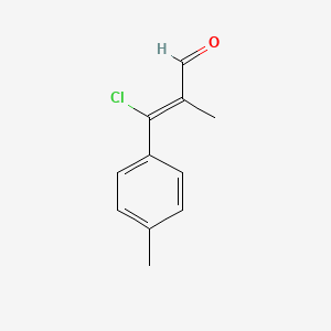 3-Chloro-3-(4-methylphenyl)methacrylaldehyde