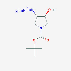 B126671 trans-3-Azido-1-Boc-4-hydroxypyrrolidine CAS No. 143700-05-4