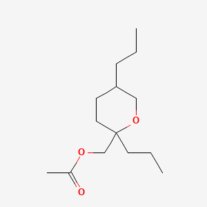 Tetrahydro-2,5-dipropyl-2H-pyran-2-methyl acetate