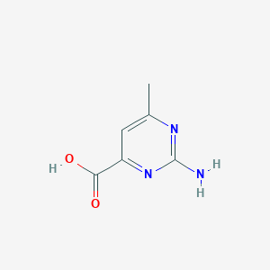 molecular formula C6H7N3O2 B1266735 2-氨基-6-甲基嘧啶-4-羧酸 CAS No. 6630-66-6